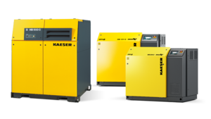 Rotary lobe blower group from Kaeser Compressors.