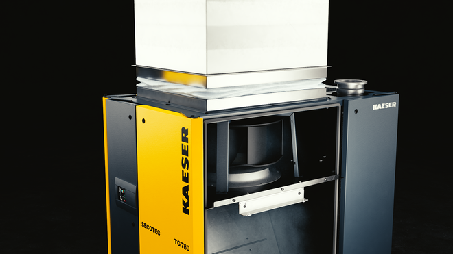 The key innovation in the new SECOTEC refrigerated dryers is their radial fan.