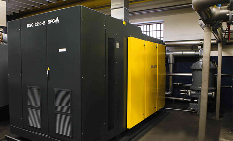 The latest generation of Kaeser rotary screw compressors: DSG 220-2-SFC (175 hp)