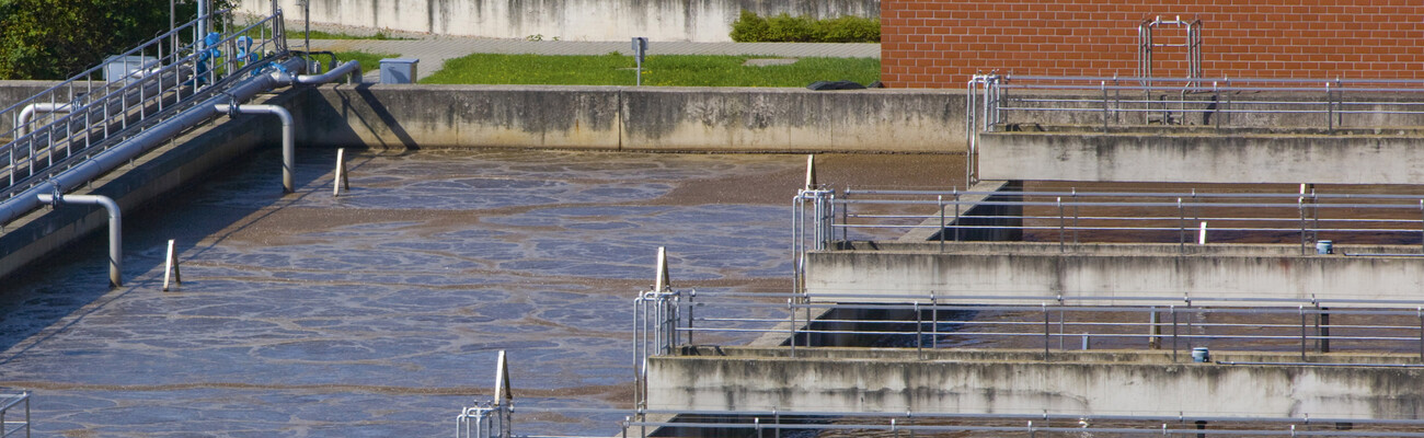 Clarificateurs à l’usine de traitement des eaux usées de Manching.