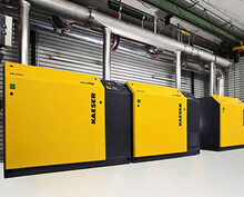 Station de soufflantes à pistons rotatifs pour la station d’épuration de Manching.