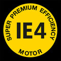 Logo moteur Super premium efficiency IE4