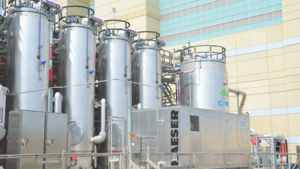 Conteneur personnalisé avec un système d'air comprimé